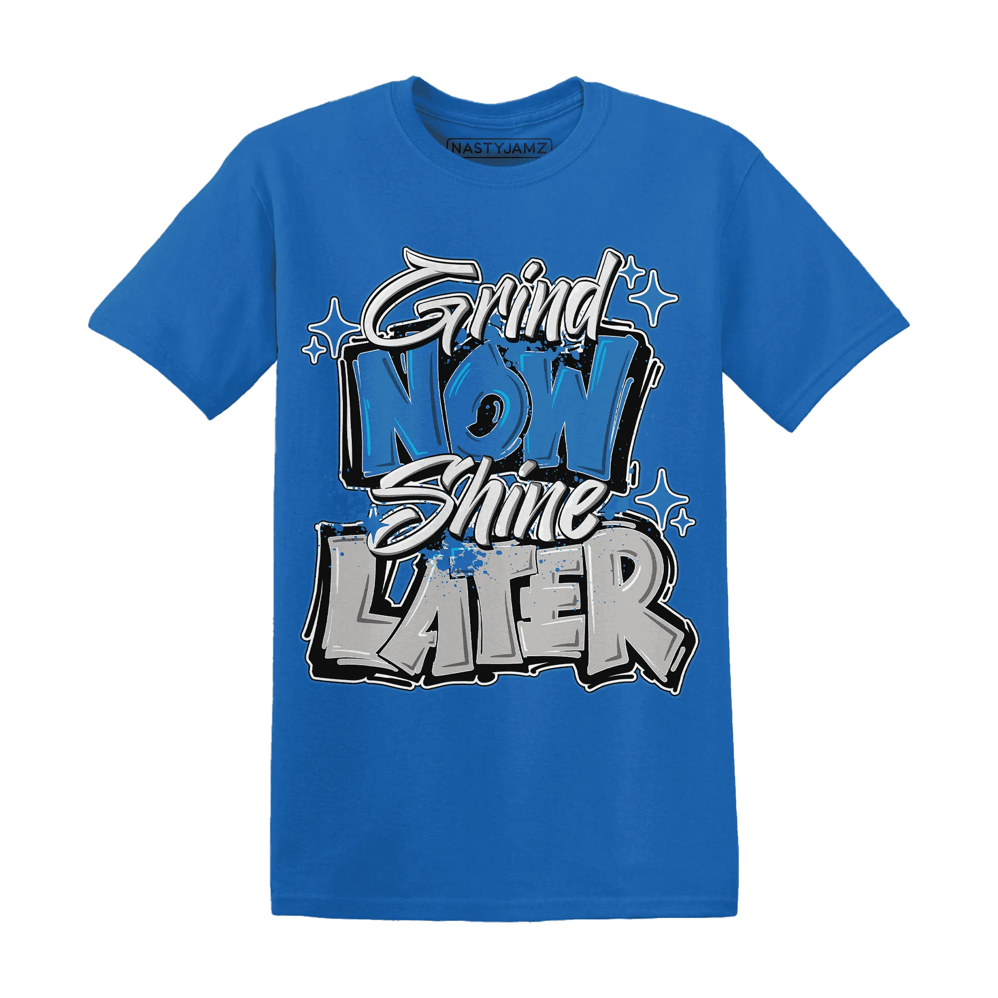 Industrial-Blue-4s-T-Shirt-Match-Grind-More