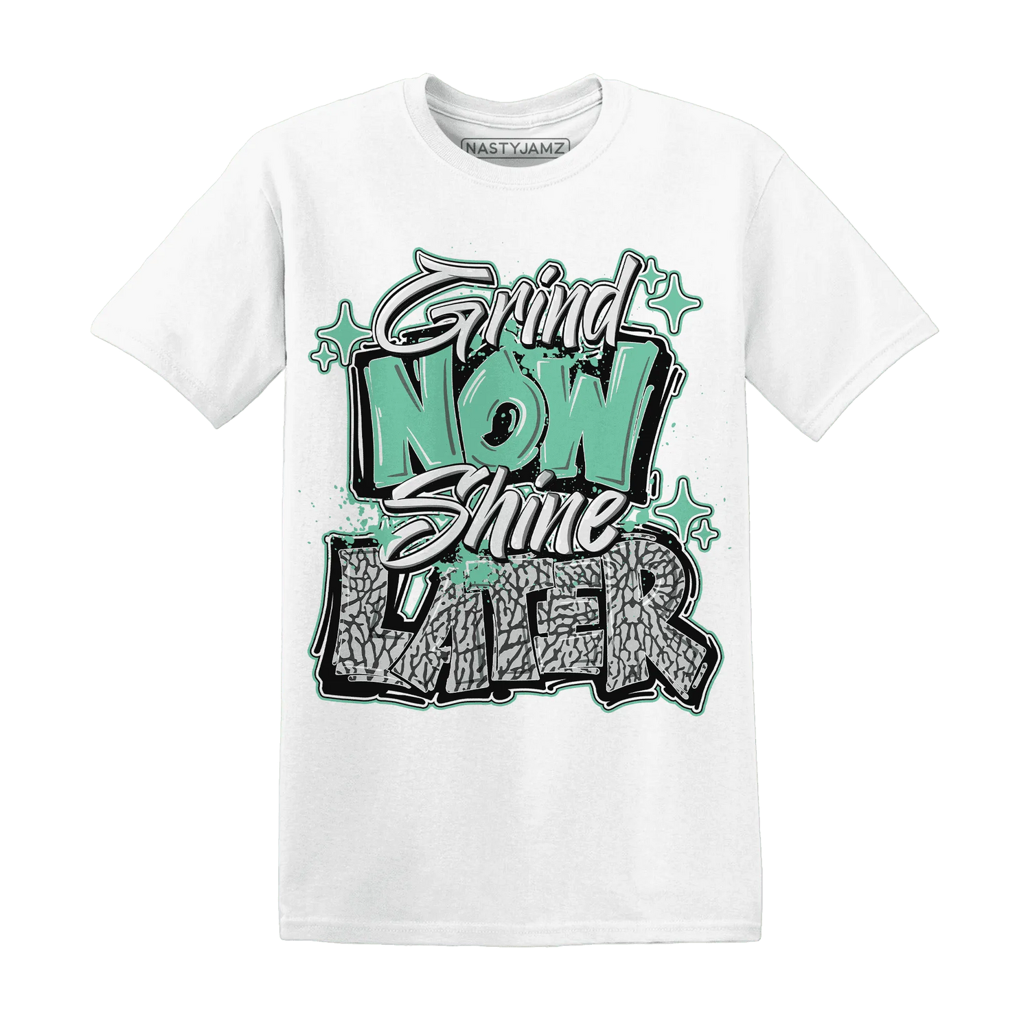 Green-Glow-3s-T-Shirt-Match-Grind-More