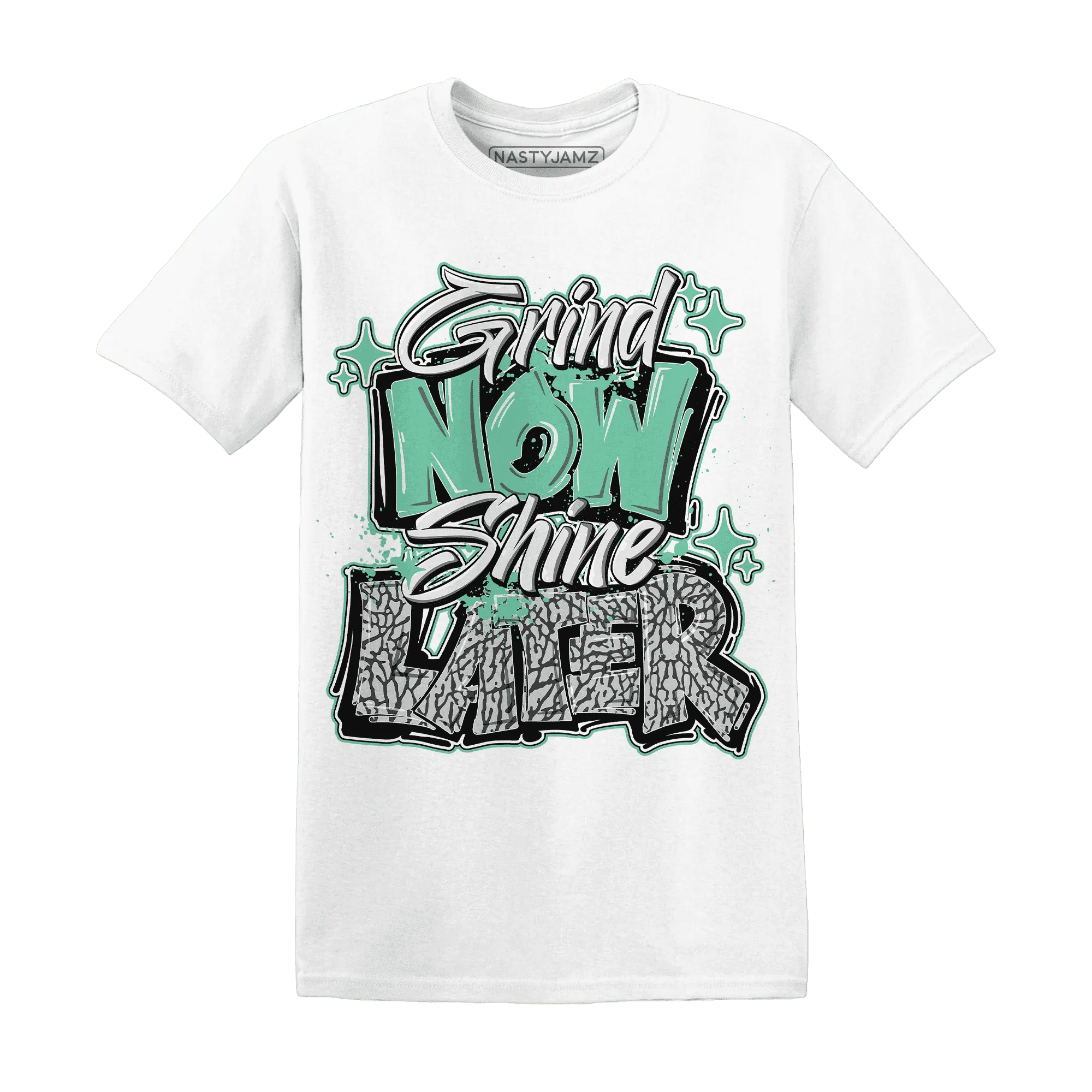 Green-Glow-3s-T-Shirt-Match-Grind-More