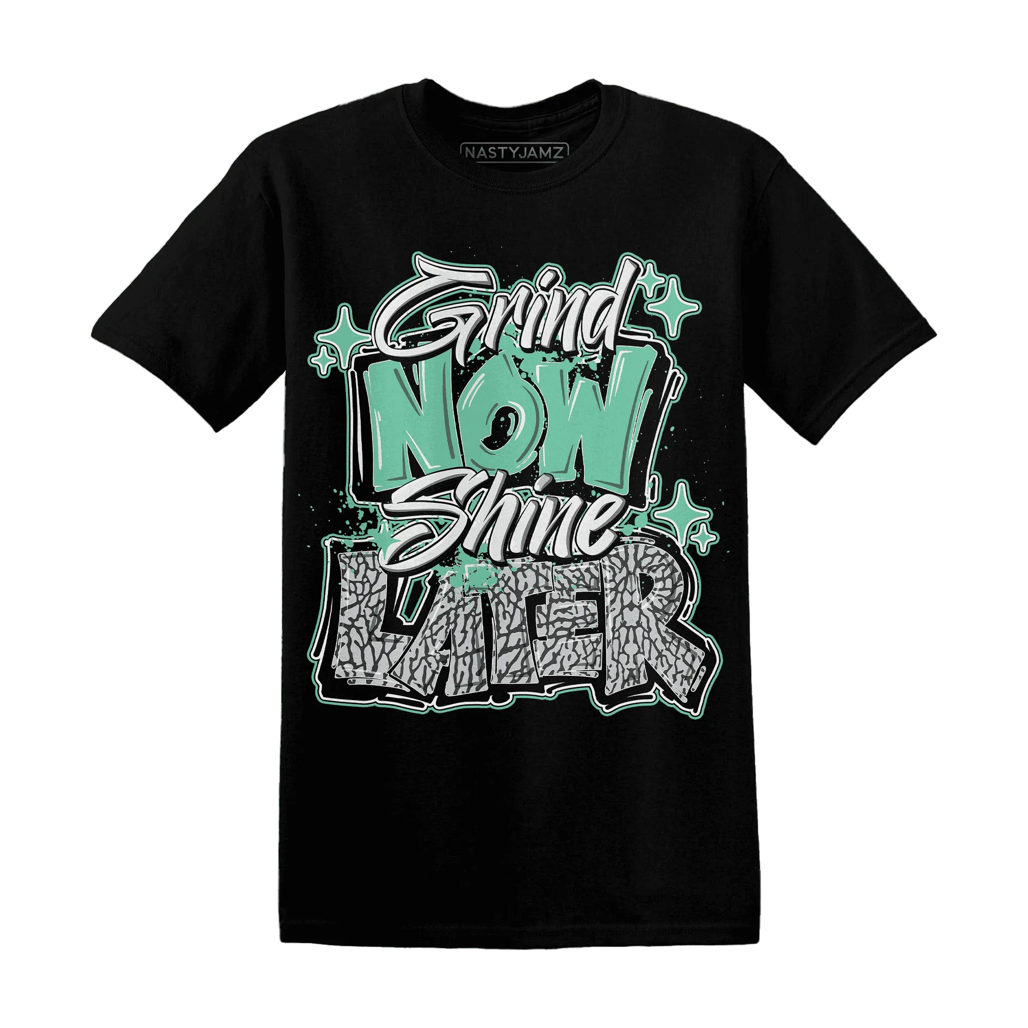 Green-Glow-3s-T-Shirt-Match-Grind-More