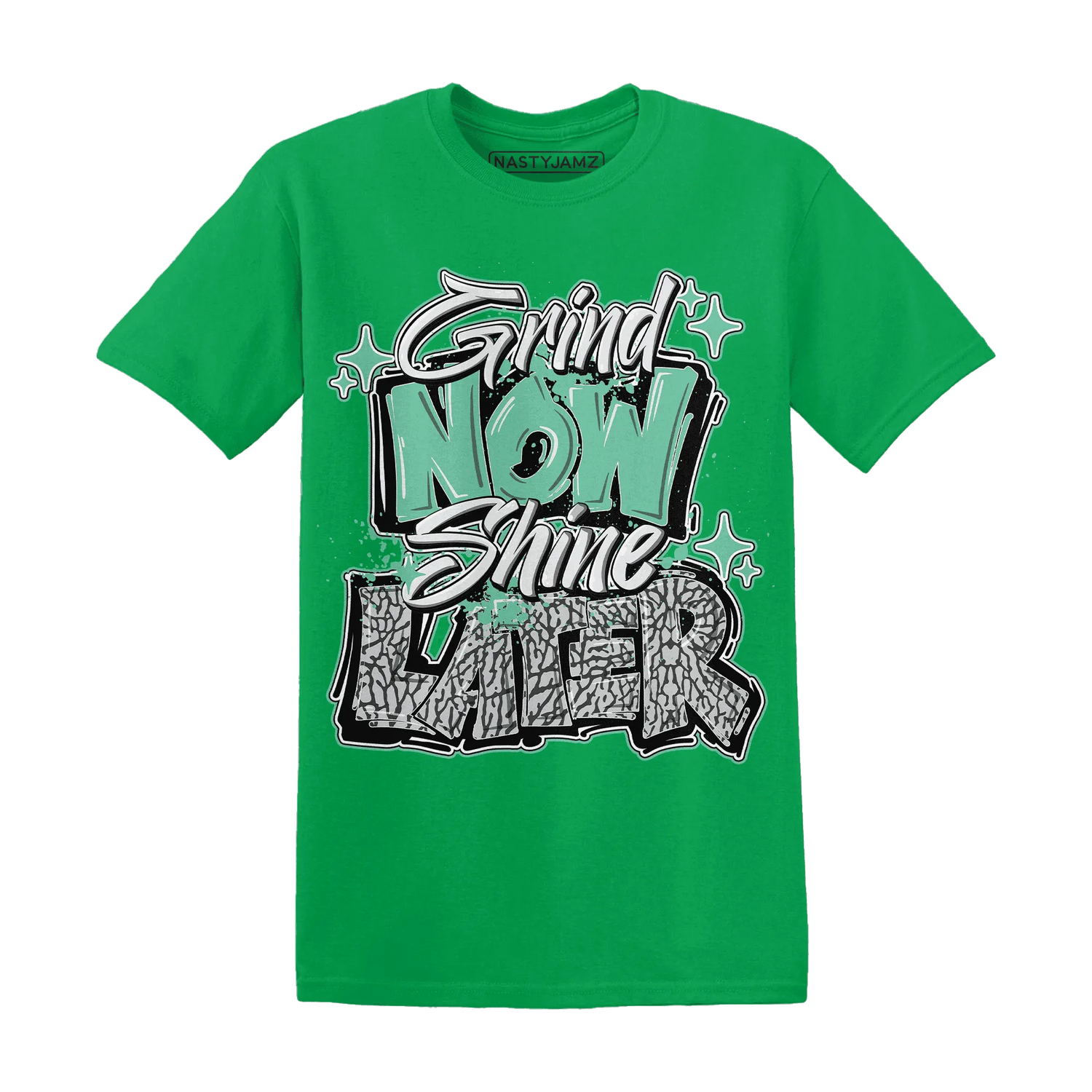 Green-Glow-3s-T-Shirt-Match-Grind-More