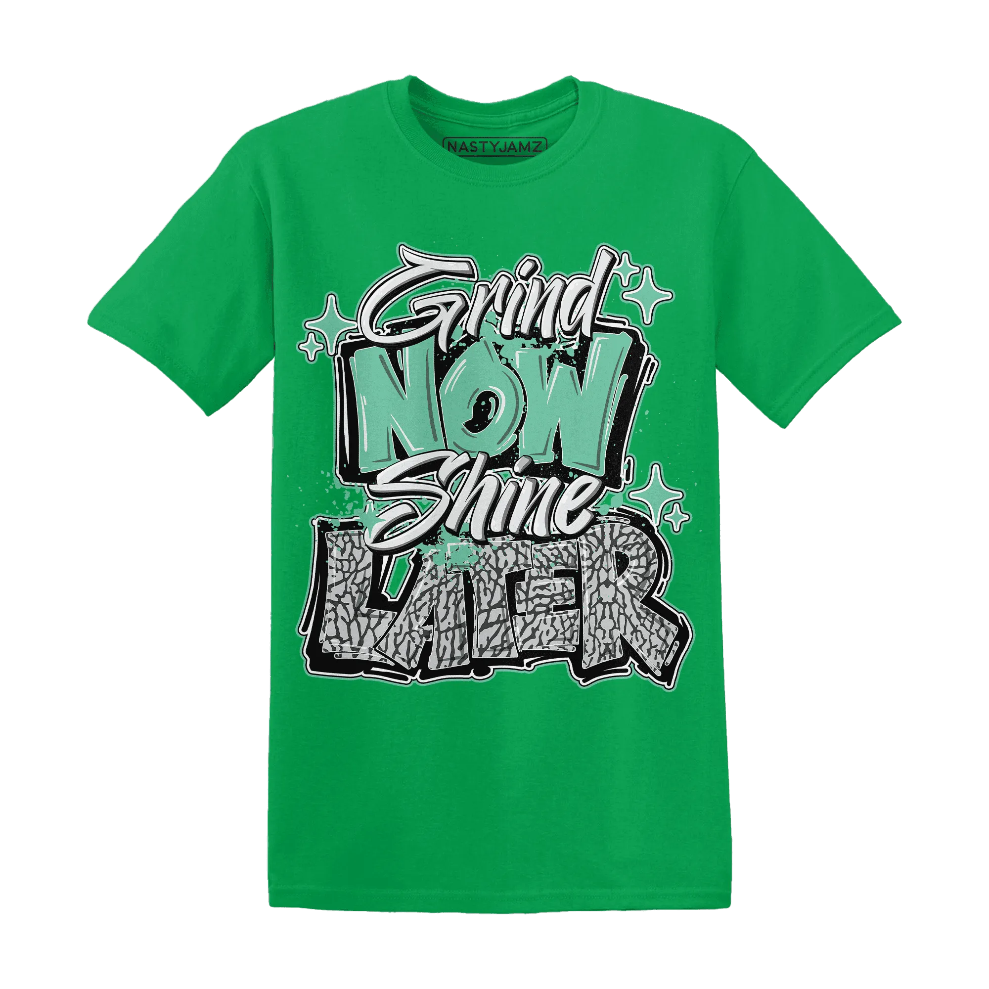 Green-Glow-3s-T-Shirt-Match-Grind-More