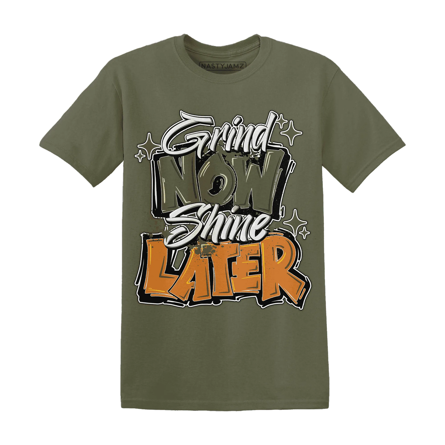Olive-5s-T-Shirt-Match-Grind-More