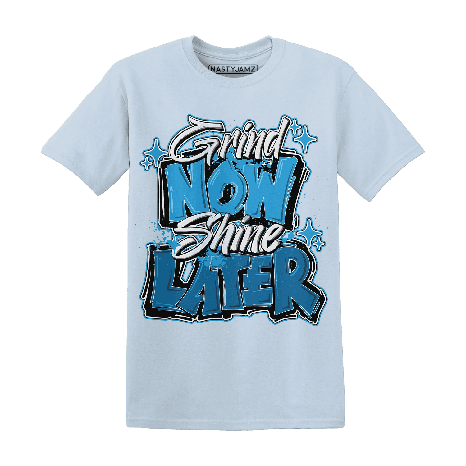 Powder-Blue-9s-T-Shirt-Match-Grind-More