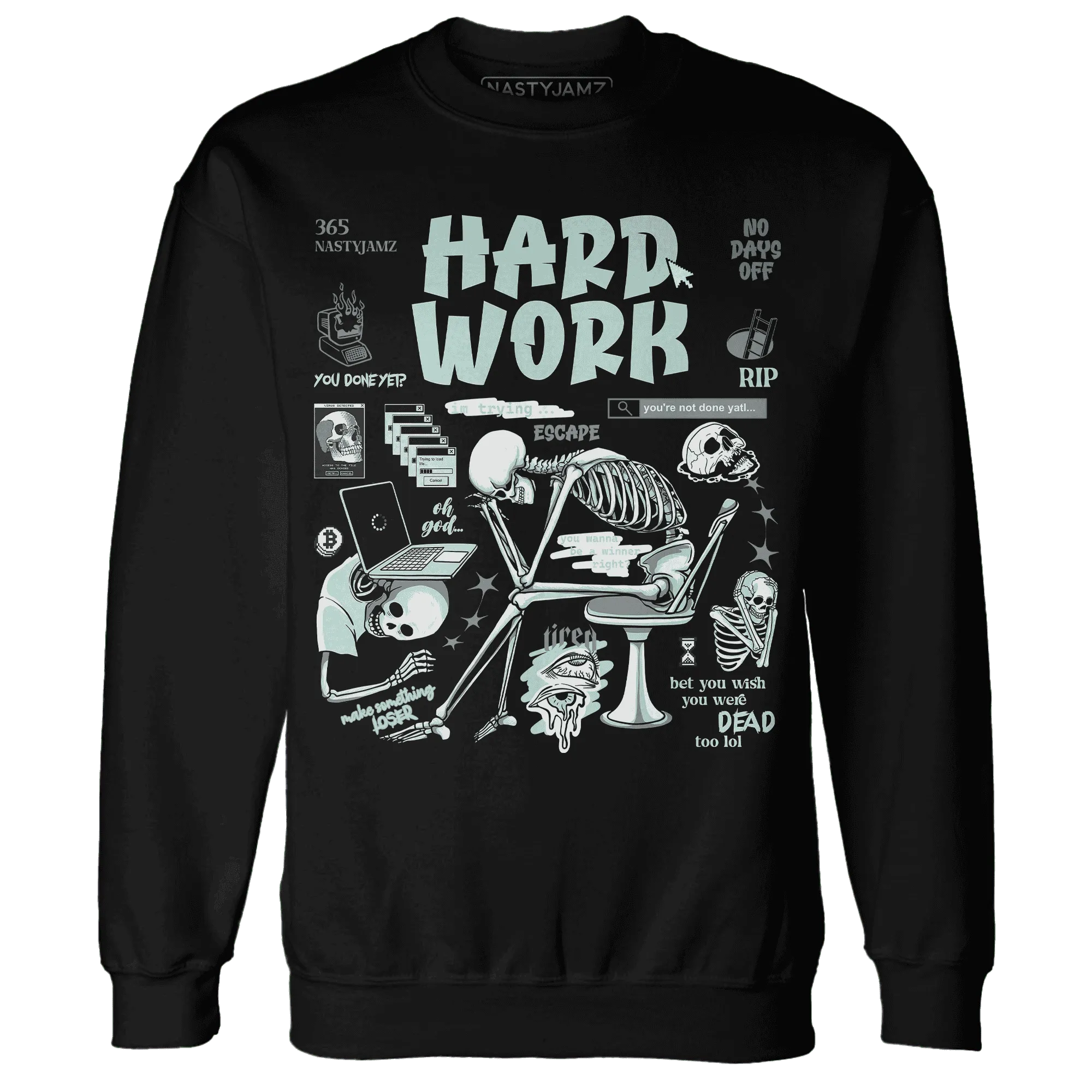 NastyJamz-AF-1-Low-Jade-Ice-White-Sweatshirt-Match-Hard-Work