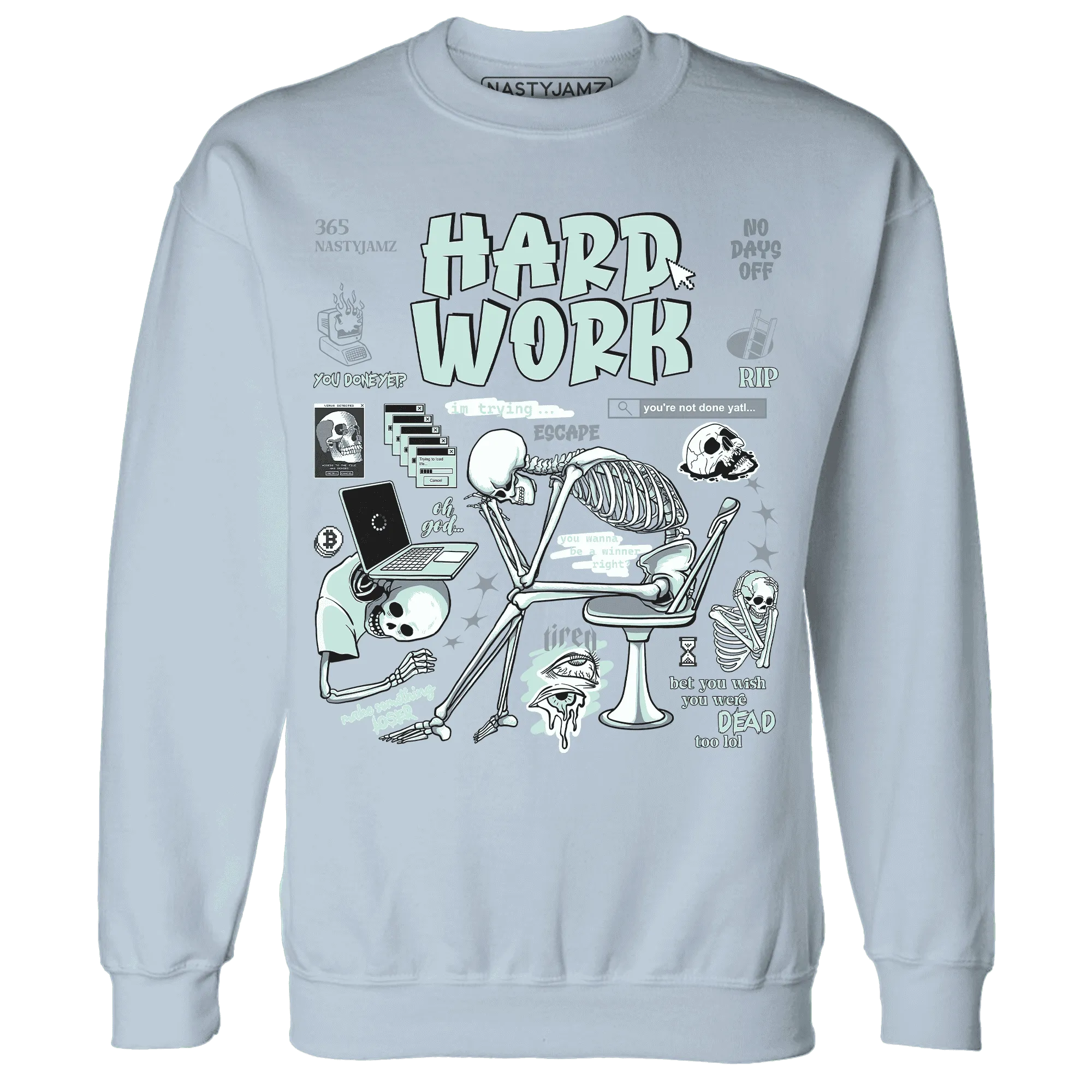 NastyJamz-AF-1-Low-Jade-Ice-White-Sweatshirt-Match-Hard-Work