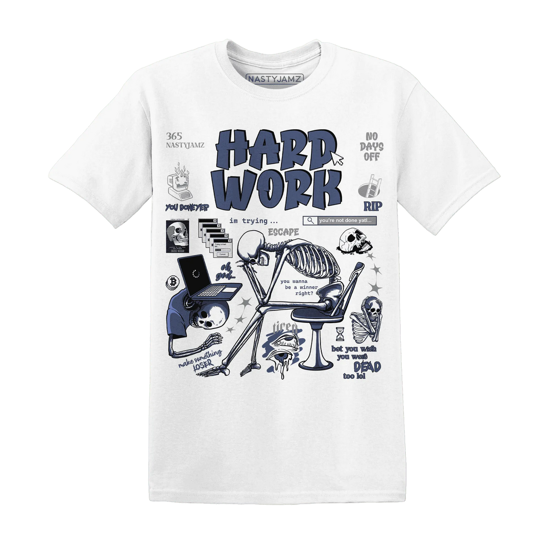Low-Diffused-Blue-11s-NastyJamz-T-Shirt-Match-Hard-Work