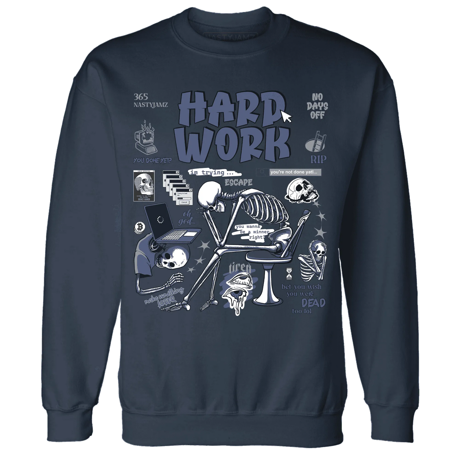 Low-Diffused-Blue-11s-NastyJamz-Sweatshirt-Match-Hard-Work