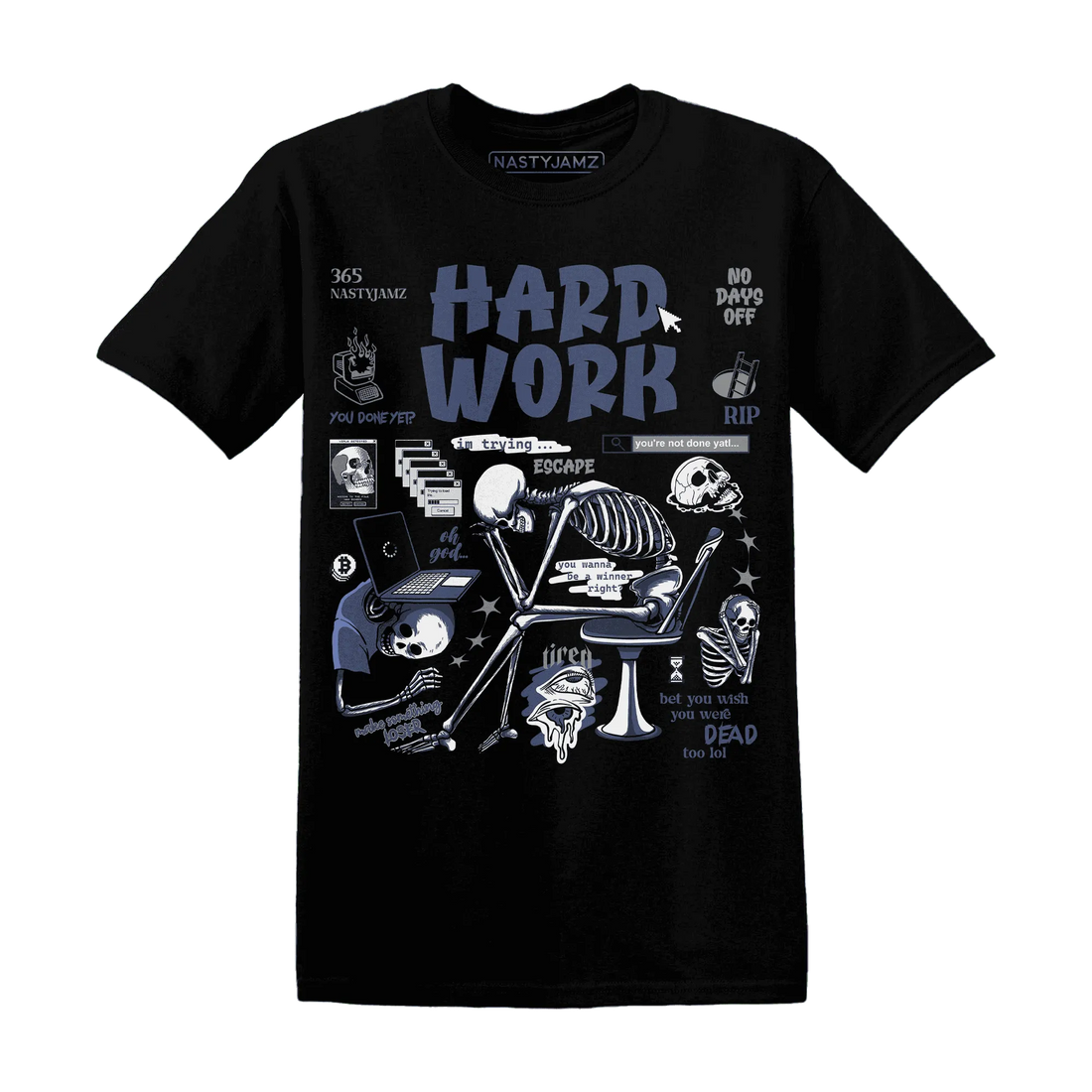 Low-Diffused-Blue-11s-NastyJamz-T-Shirt-Match-Hard-Work