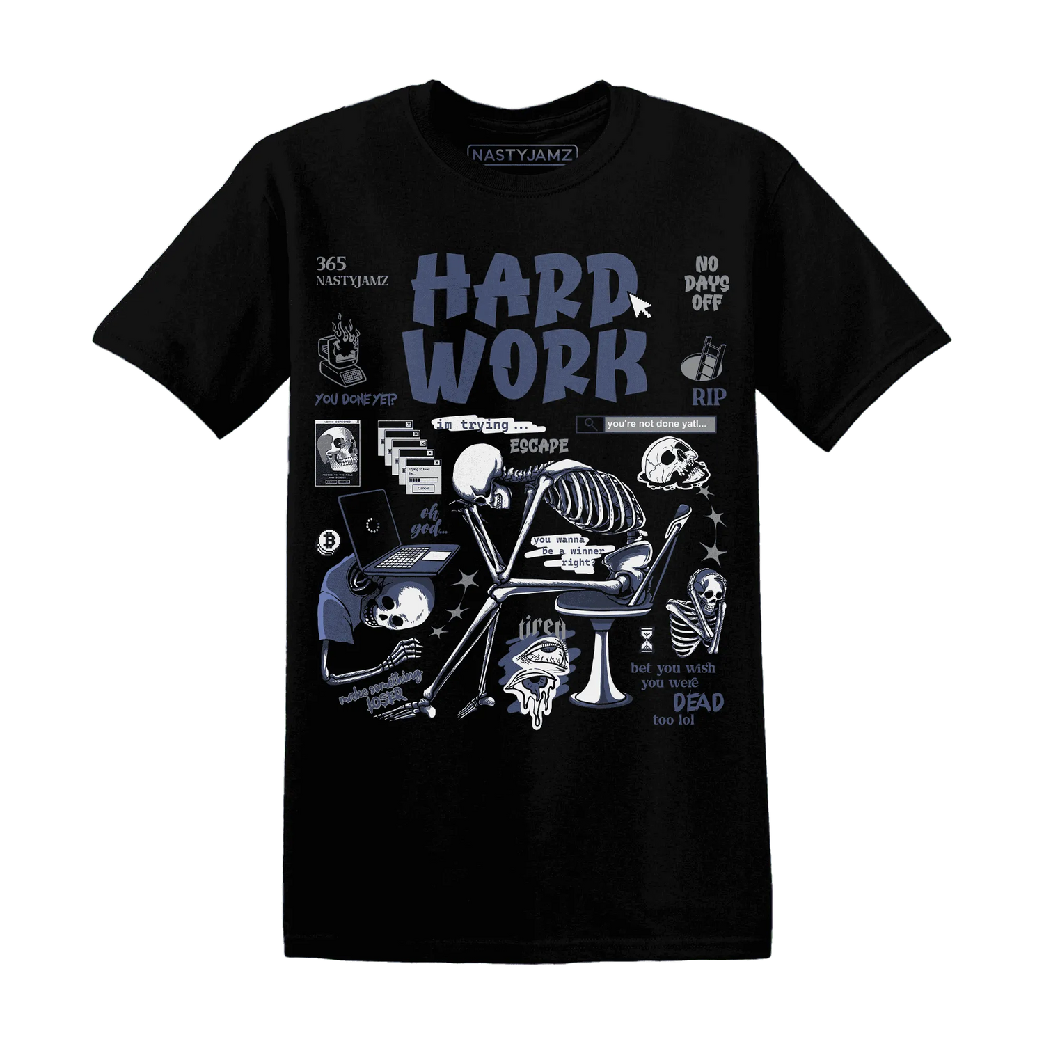 Low-Diffused-Blue-11s-NastyJamz-T-Shirt-Match-Hard-Work