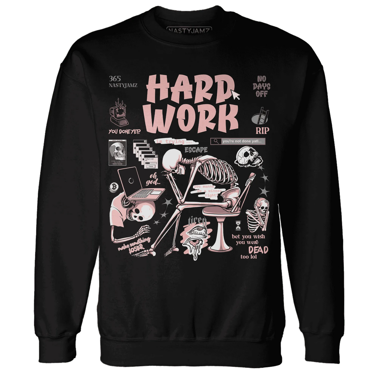 NastyJamz-Low-Legend-Pink-11s-Sweatshirt-Match-Hard-Work