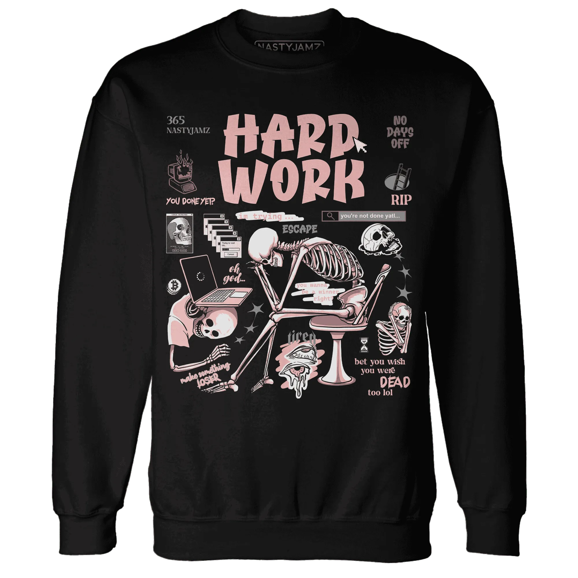 NastyJamz-Low-Legend-Pink-11s-Sweatshirt-Match-Hard-Work