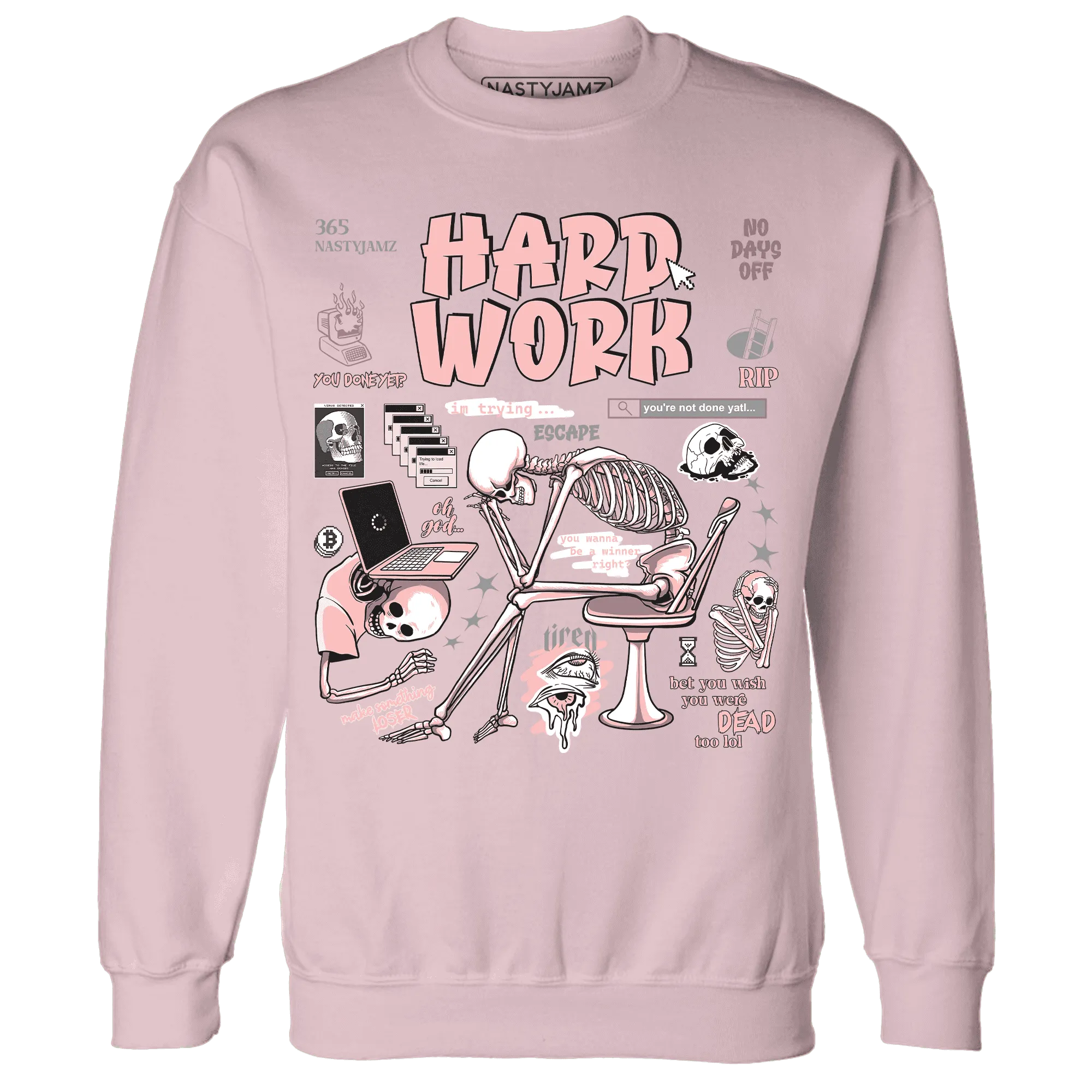 NastyJamz-Low-Legend-Pink-11s-Sweatshirt-Match-Hard-Work
