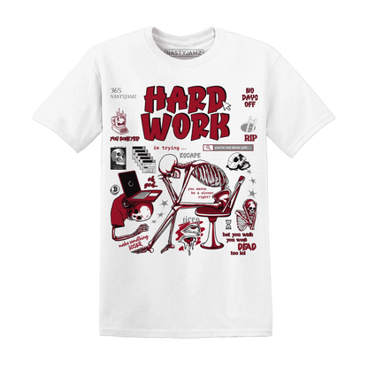 NastyJamz-Retro-Red-Taxi-12s-T-Shirt-Match-Hard-Work