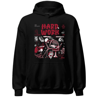 NastyJamz-Retro-Red-Taxi-12s-Hoodie-Match-Hard-Work