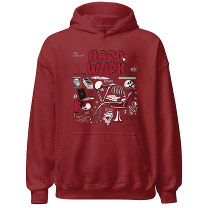NastyJamz-Retro-Red-Taxi-12s-Hoodie-Match-Hard-Work