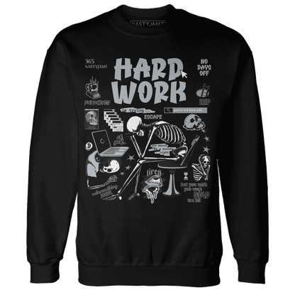 NastyJamz-Wolf-Grey-12s-Sweatshirt-Match-Hard-Work