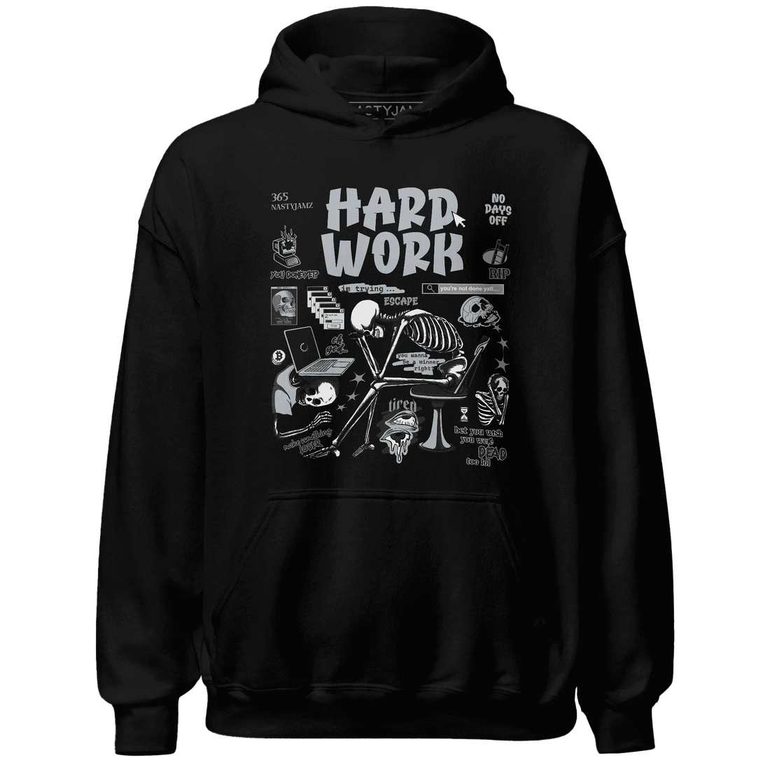 NastyJamz-Wolf-Grey-12s-Hoodie-Match-Hard-Work
