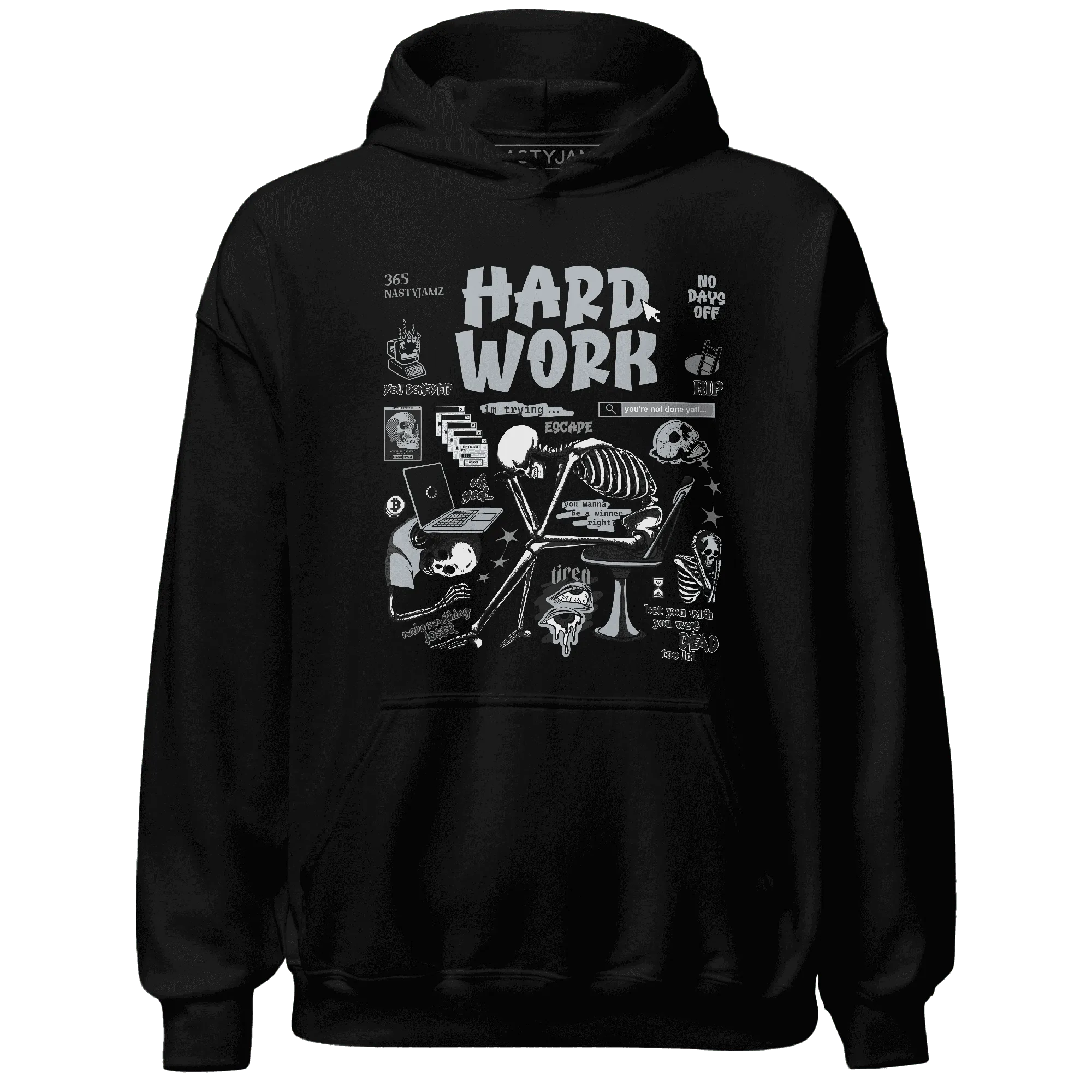 NastyJamz-Wolf-Grey-12s-Hoodie-Match-Hard-Work