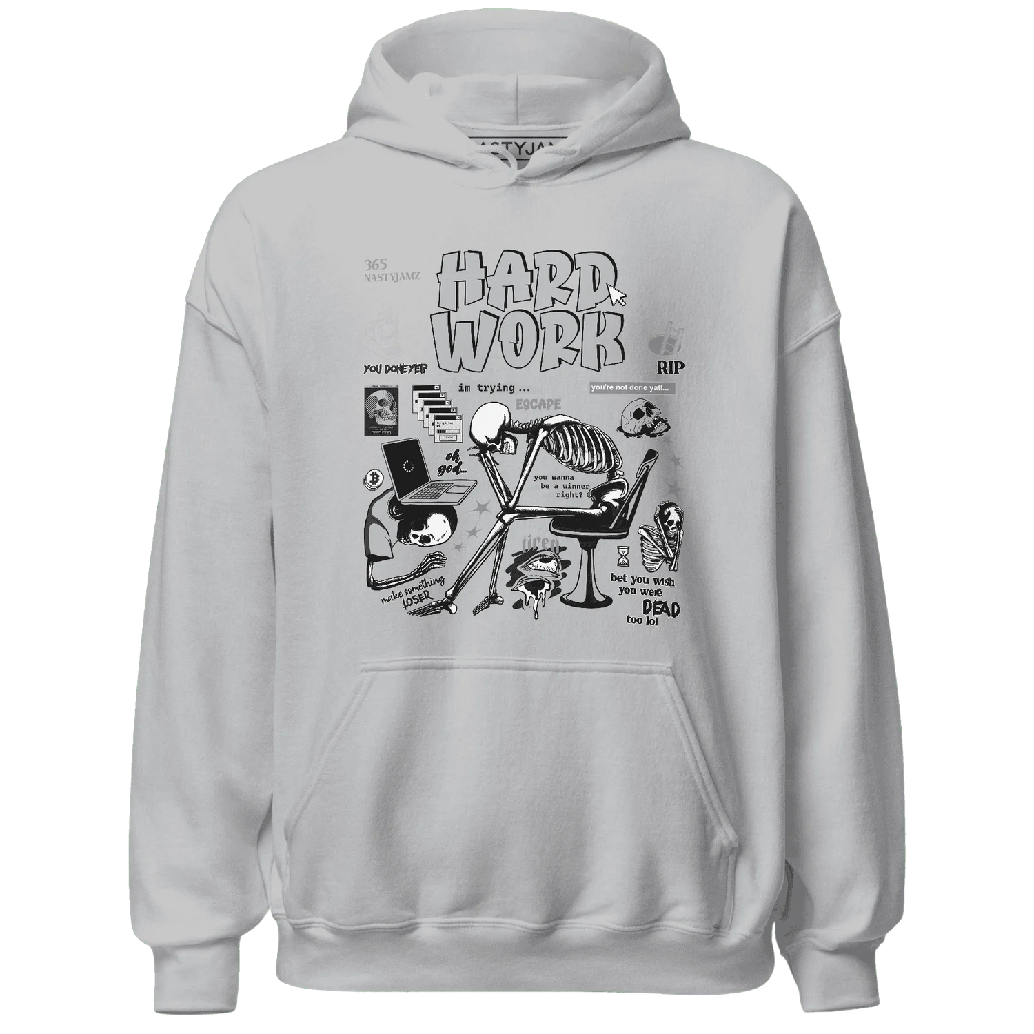 NastyJamz-Wolf-Grey-12s-Hoodie-Match-Hard-Work