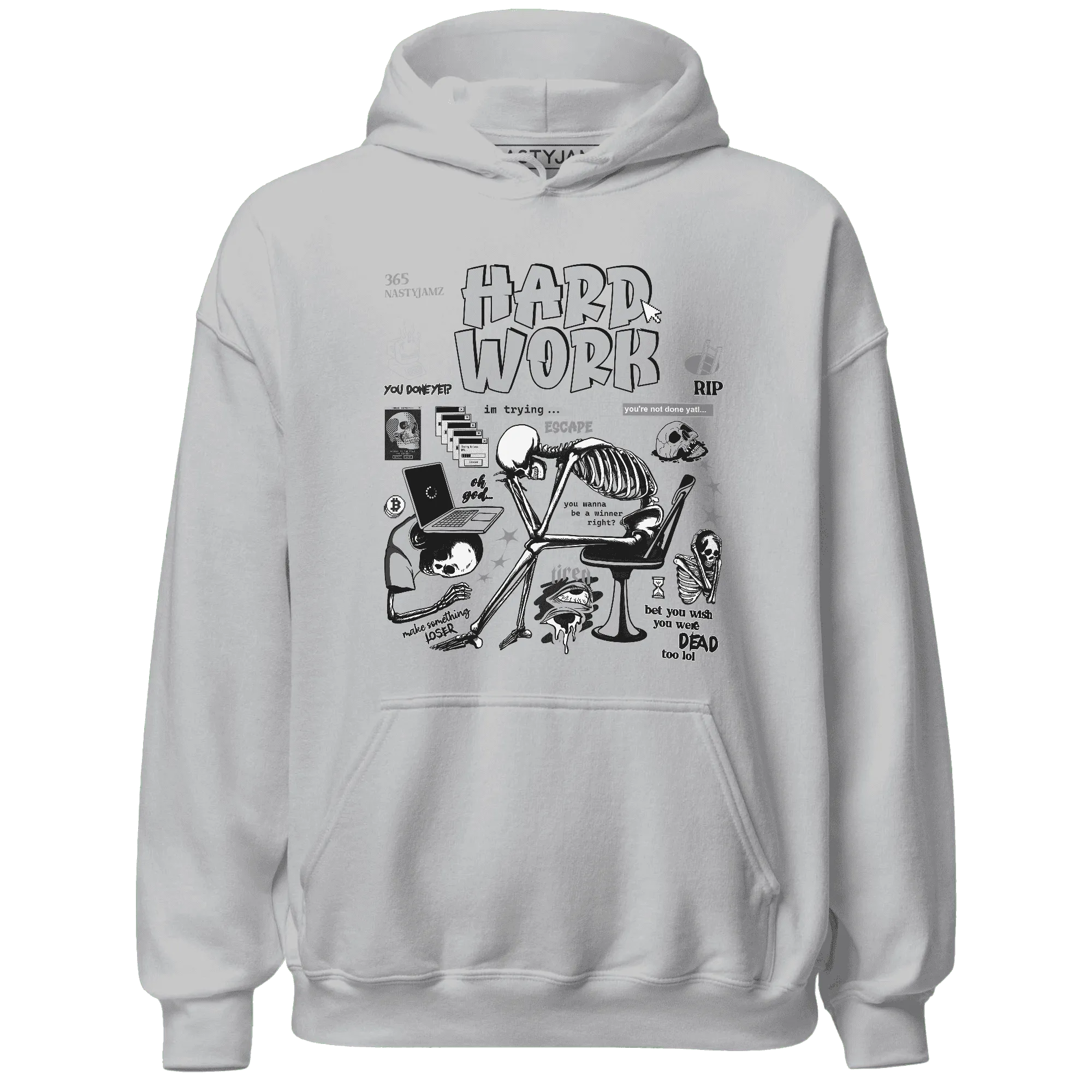 NastyJamz-Wolf-Grey-12s-Hoodie-Match-Hard-Work