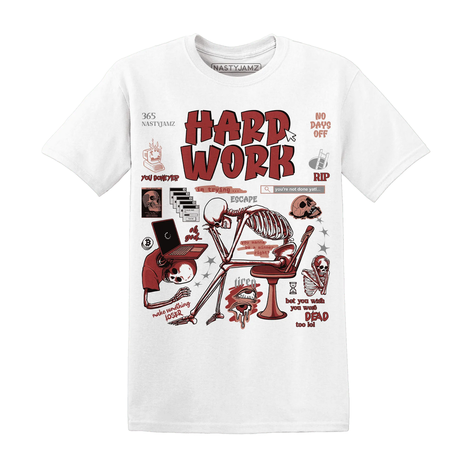NastyJamz-Dune-Red-13s-T-Shirt-Match-Hard-Work