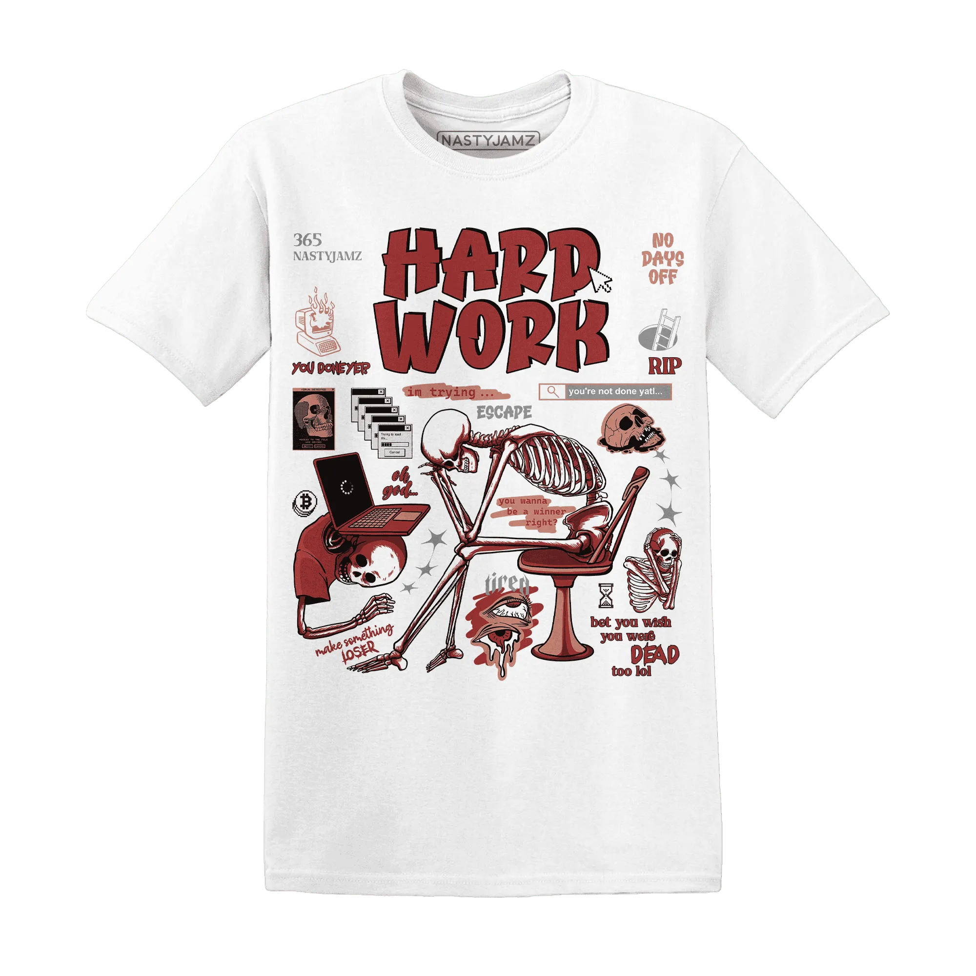NastyJamz-Dune-Red-13s-T-Shirt-Match-Hard-Work