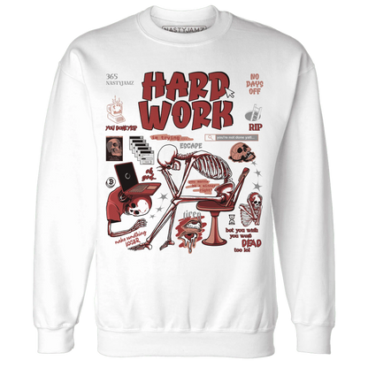 NastyJamz-Dune-Red-13s-Sweatshirt-Match-Hard-Work