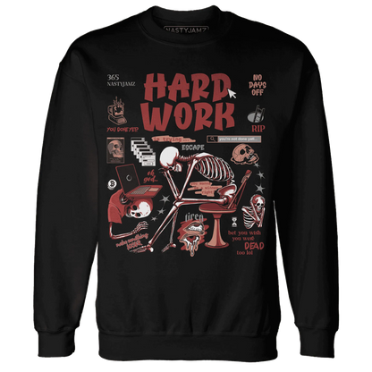 NastyJamz-Dune-Red-13s-Sweatshirt-Match-Hard-Work