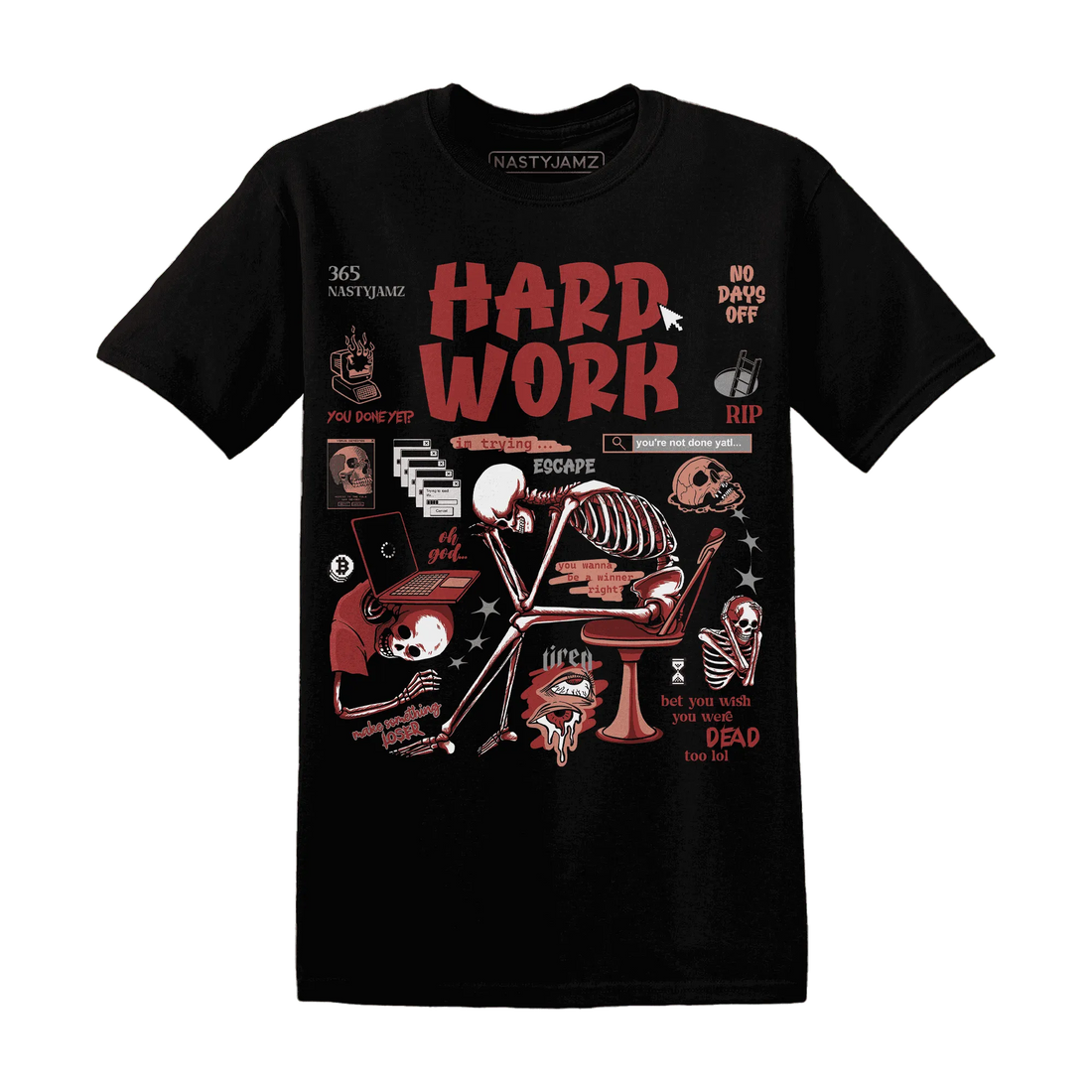 NastyJamz-Dune-Red-13s-T-Shirt-Match-Hard-Work