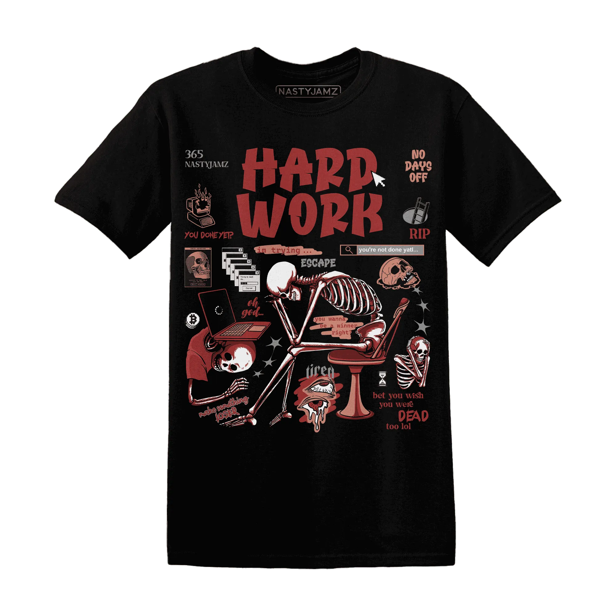 NastyJamz-Dune-Red-13s-T-Shirt-Match-Hard-Work