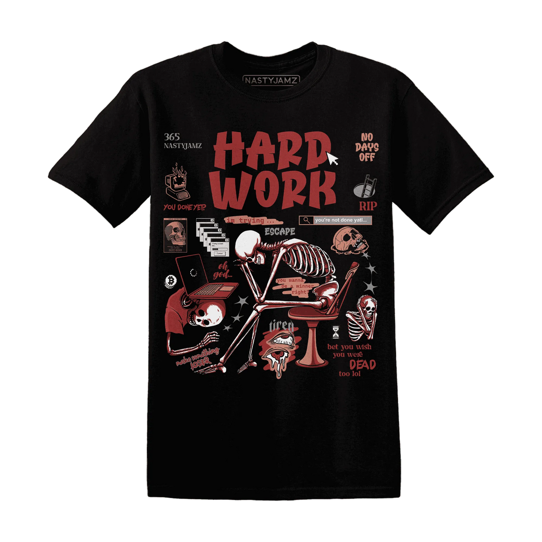 Dune-Red-13s-NastyJamz-T-Shirt-Match-Hard-Work