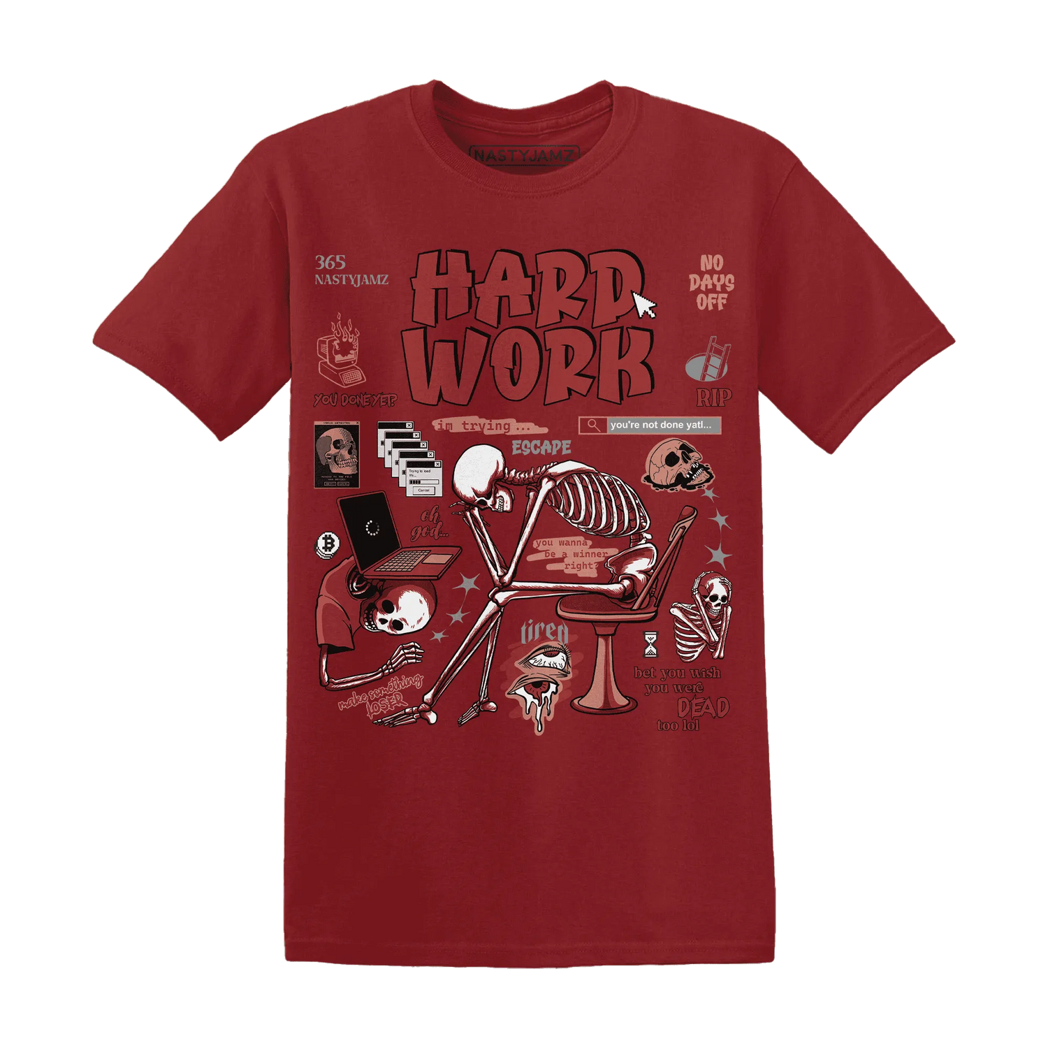 NastyJamz-Dune-Red-13s-T-Shirt-Match-Hard-Work