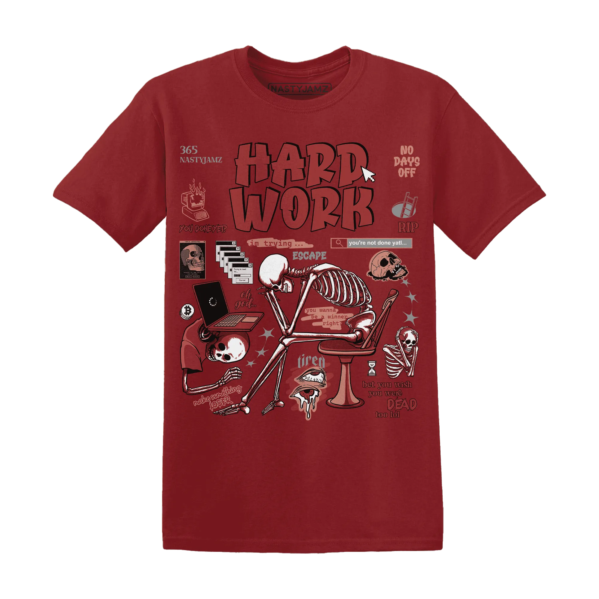 NastyJamz-Dune-Red-13s-T-Shirt-Match-Hard-Work