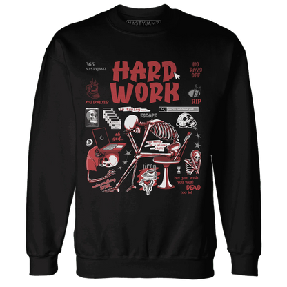 Black-Toe-Reimagined-Red-White-1s-Sweatshirt-Match-Hard-Work