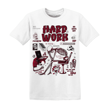 NastyJamz-High-White-Team-Red-1s-T-Shirt-Match-Hard-Work