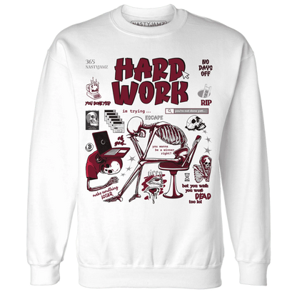 NastyJamz-High-White-Team-Red-1s-Sweatshirt-Match-Hard-Work
