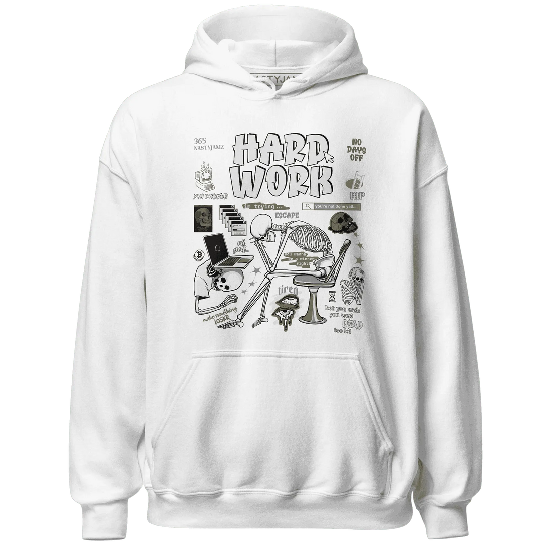 NastyJamz-Medium-Olive-1s-Hoodie-Match-Hard-Work