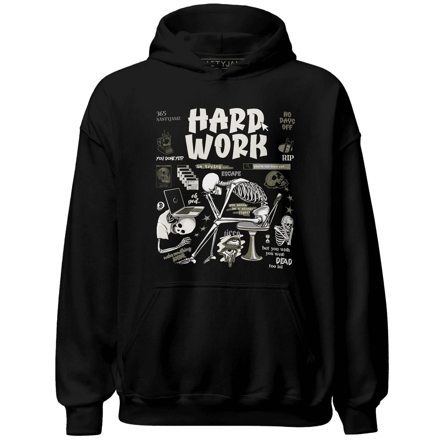 NastyJamz-Medium-Olive-1s-Hoodie-Match-Hard-Work
