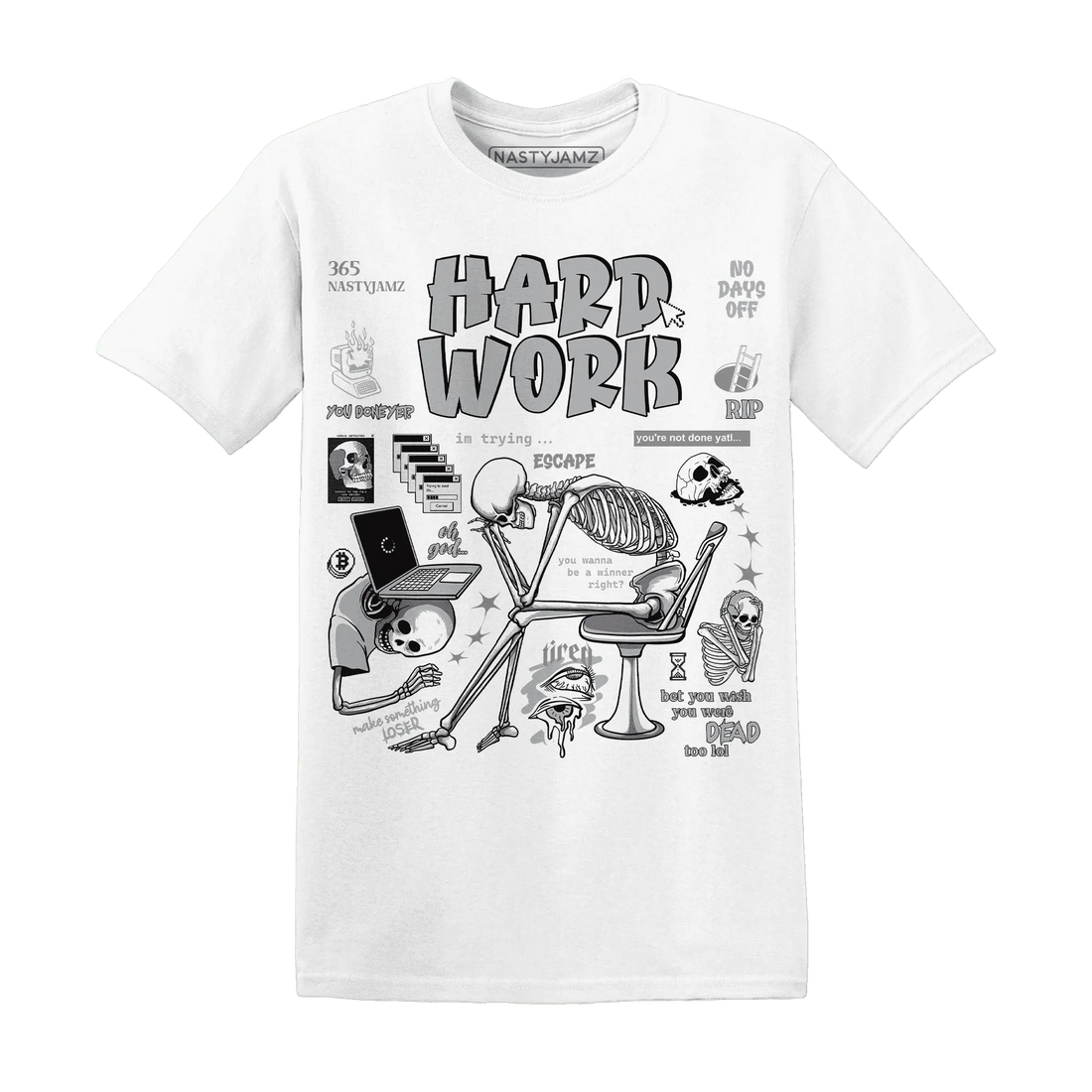 NastyJamz-Wolf-Grey-1s-T-Shirt-Match-Hard-Work