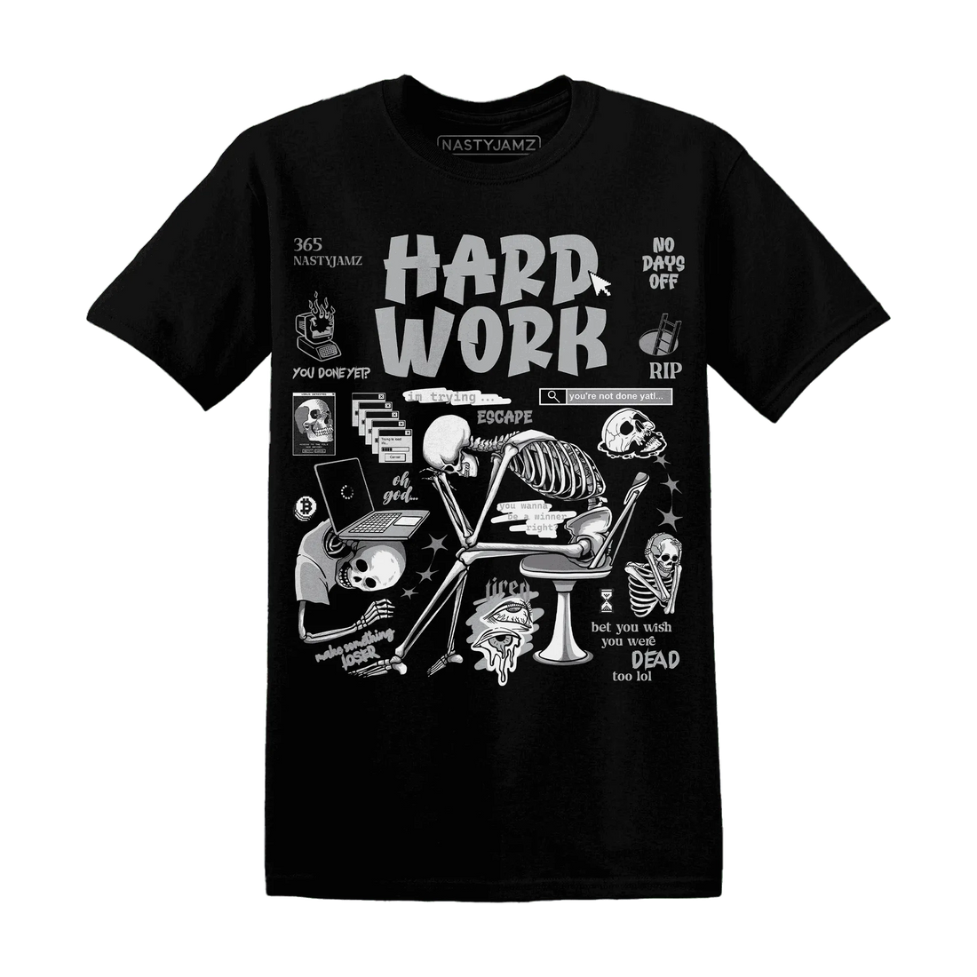 NastyJamz-Wolf-Grey-1s-T-Shirt-Match-Hard-Work