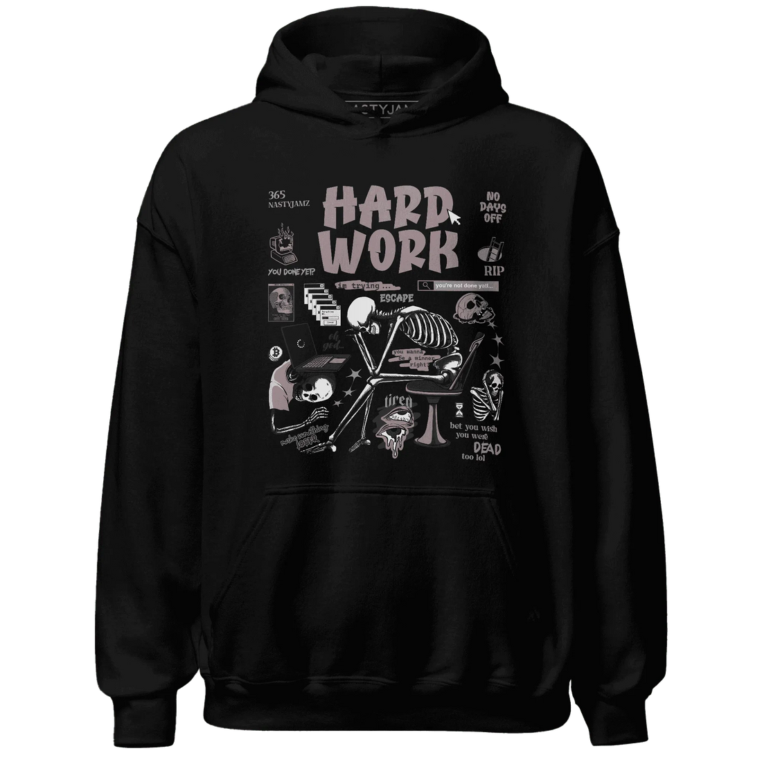 NastyJamz-Black-Violet-Ore-3s-Hoodie-Match-Hard-Work