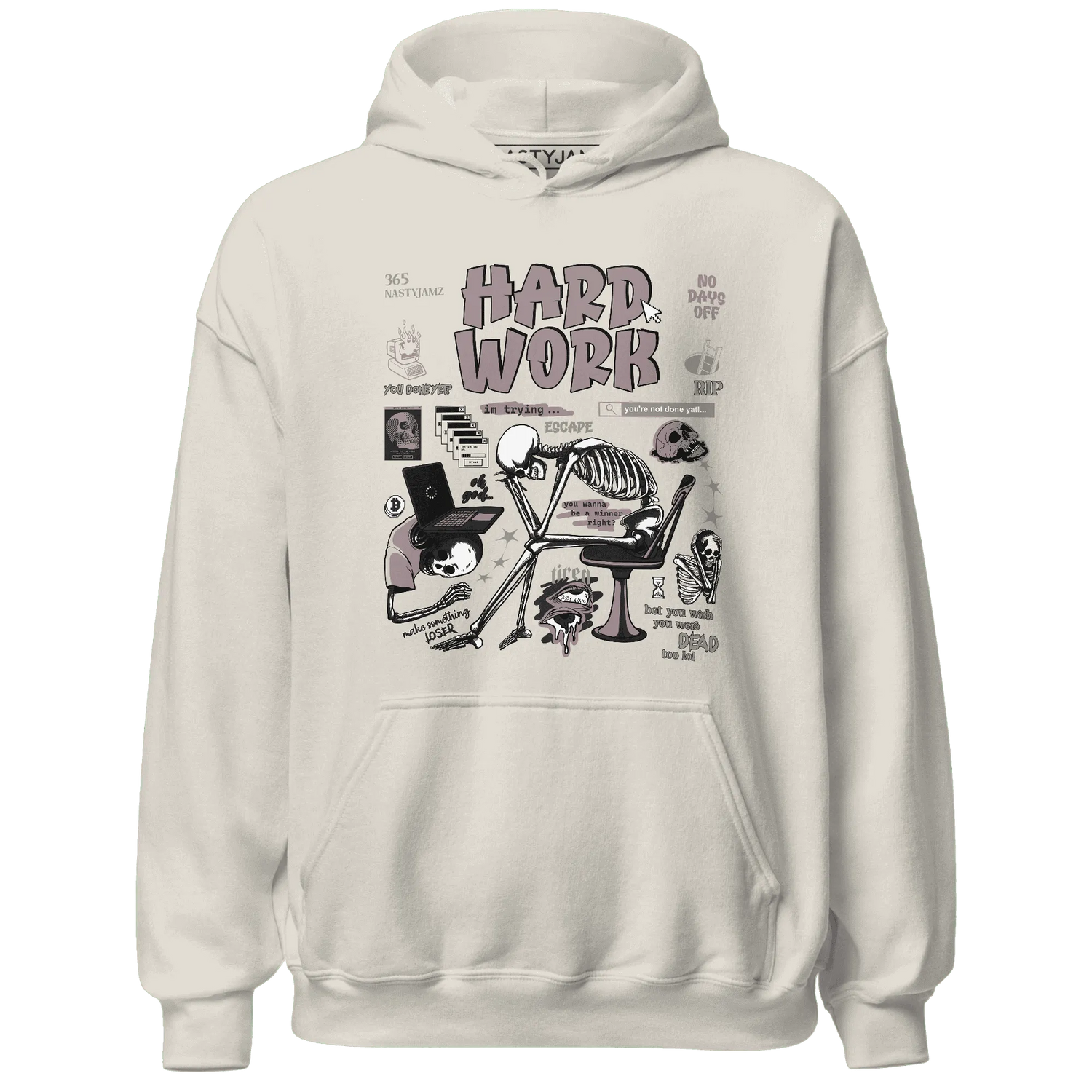 NastyJamz-Black-Violet-Ore-3s-Hoodie-Match-Hard-Work