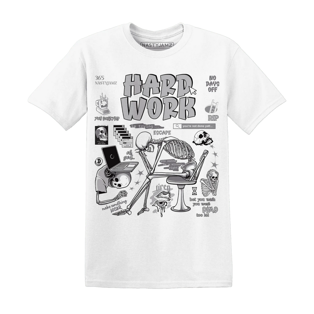 Cement-Grey-3s-NastyJamz-T-Shirt-Match-Hard-Work