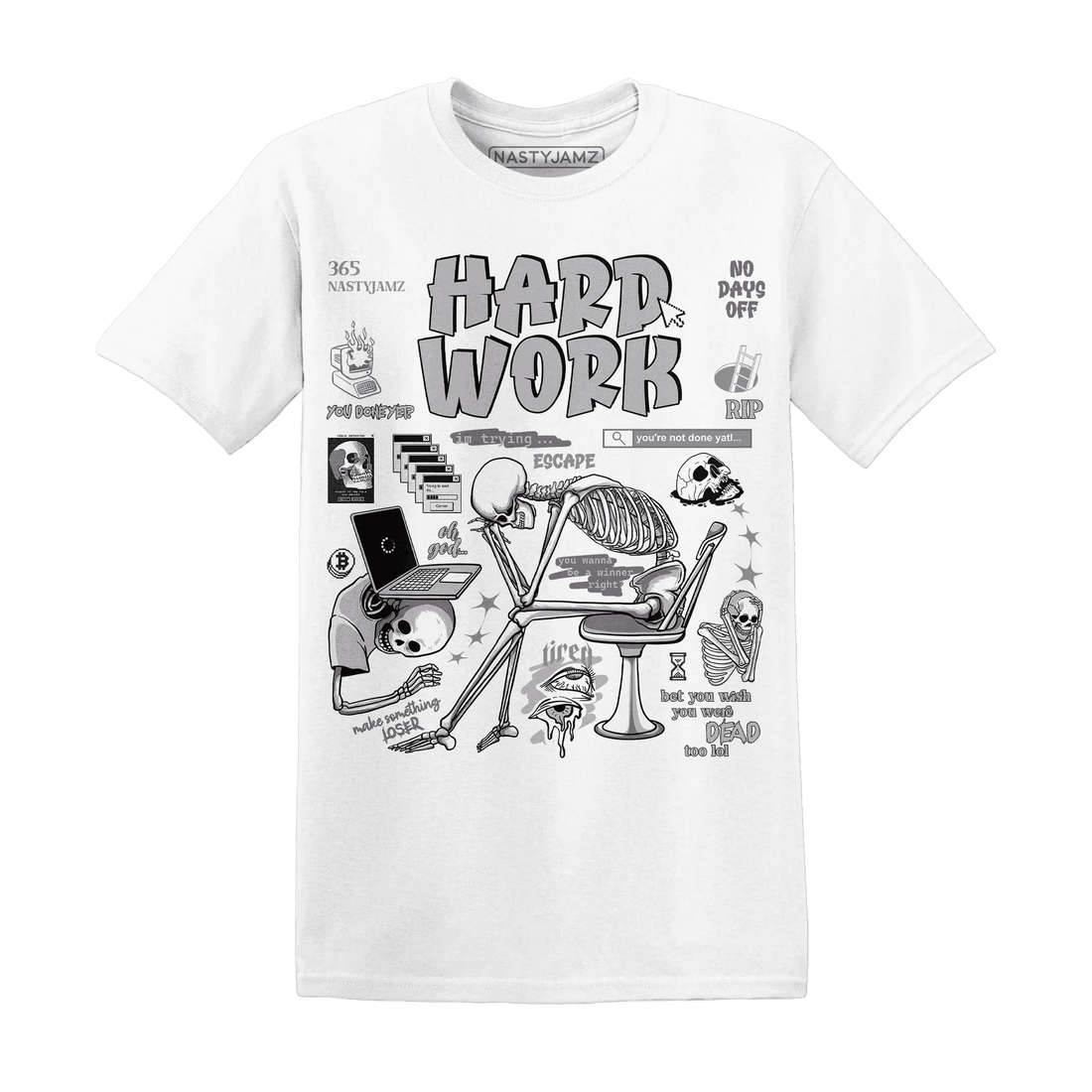 NastyJamz-Cement-Grey-3s-T-Shirt-Match-Hard-Work