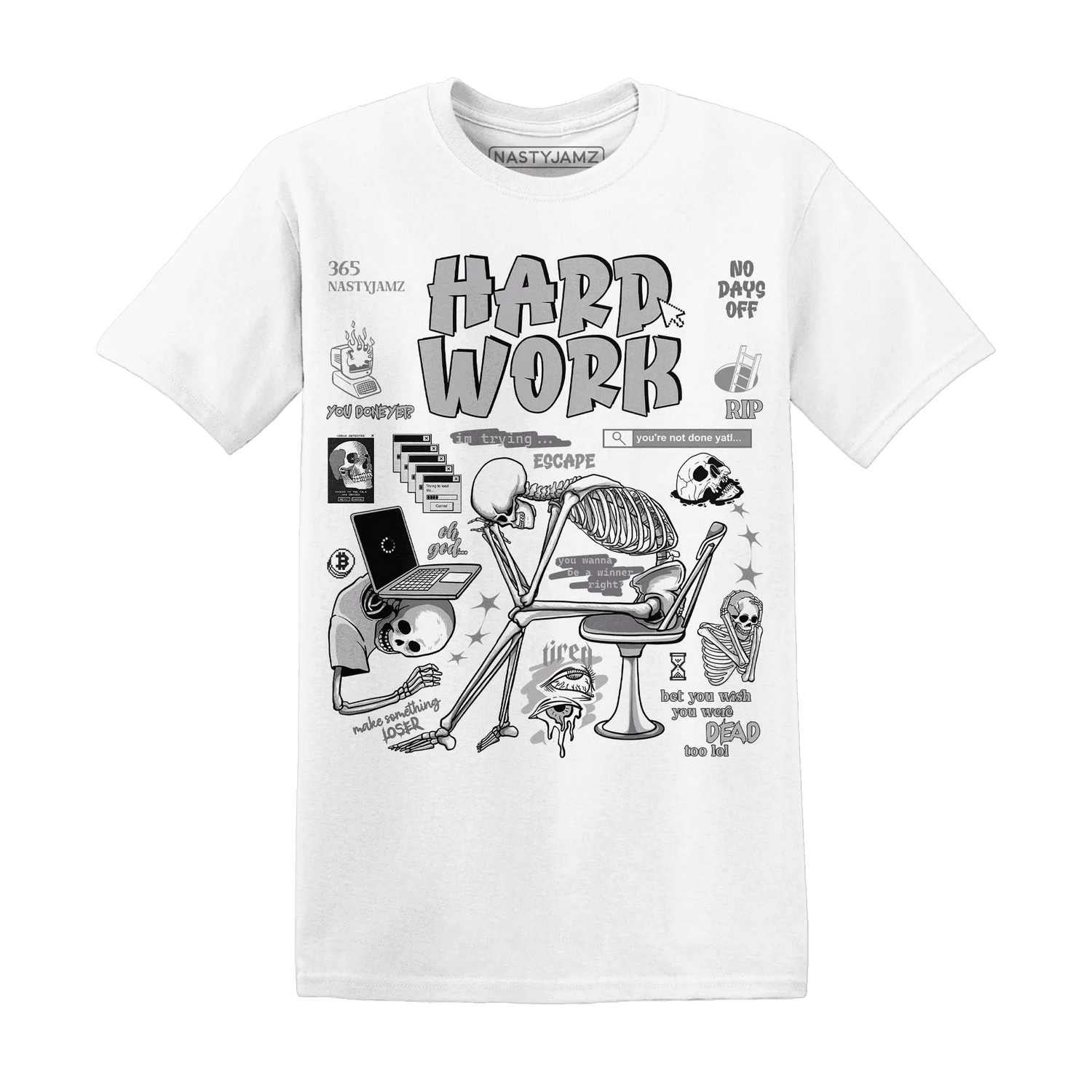 NastyJamz-Cement-Grey-3s-T-Shirt-Match-Hard-Work