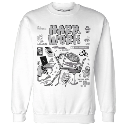 Cement-Grey-3s-NastyJamz-Sweatshirt-Match-Hard-Work
