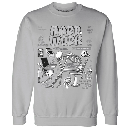 Cement-Grey-3s-NastyJamz-Sweatshirt-Match-Hard-Work