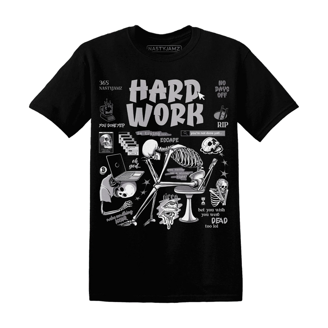 Cement-Grey-3s-NastyJamz-T-Shirt-Match-Hard-Work