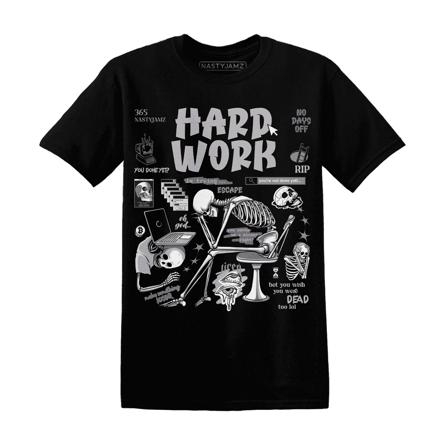 Cement-Grey-3s-NastyJamz-T-Shirt-Match-Hard-Work